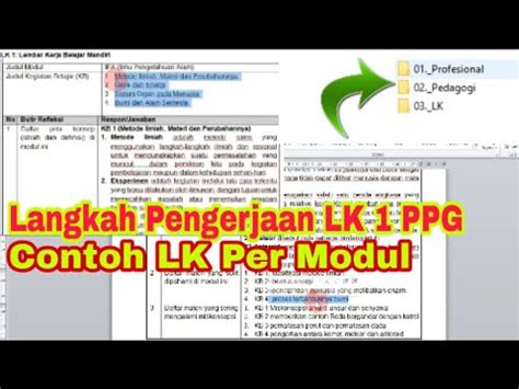 Cara Mengisi Lk Ppg Dan Contoh Lk Ppg Daljab Lembar Kerja