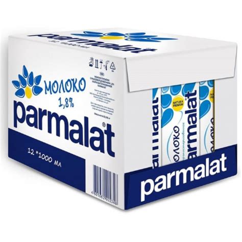 Молоко Parmalat 1,8% 1 л (12 штук в упаковке) — купить в интернет ...