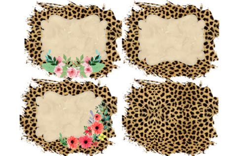 Distressed Leopard Flower Background Graphic By DenizDesign Creative