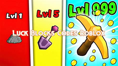 Luck Blocks Codes October 2023 - Pillar Of Gaming