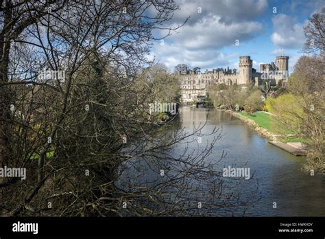historic warwick castle  warwick warwickshire stock photo alamy