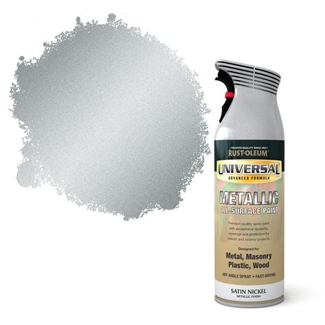 Rust Oleum Universal Nickel Metallic Satin All Surface Spray Paint