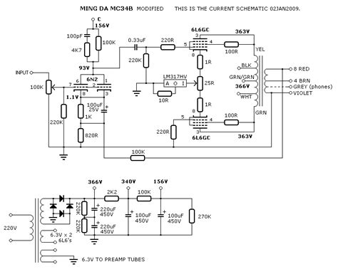 6l6 Power Amp Schematic