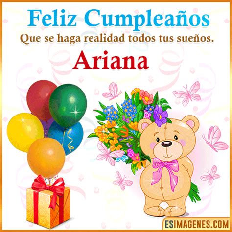 Feliz Cumplea Os Ariana Tarjetas Y