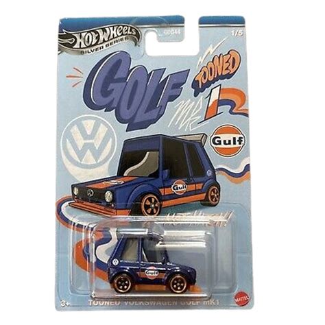 Hot Wheels Automotive Tooned Gulf Tooned Volkswagen Golf MK