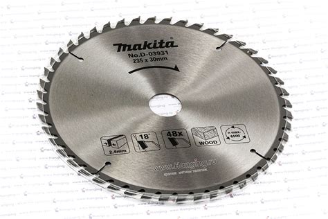 Диск пильный по дереву Makita D-03931 235х30/25х2.4/48 (48 зубьев)