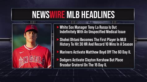 MLB Headlines 9 1 Shohei Ohtani 1st Player In History To Get 10 Wins