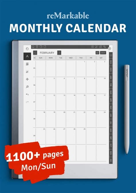 Printable Blank Calendar Templates