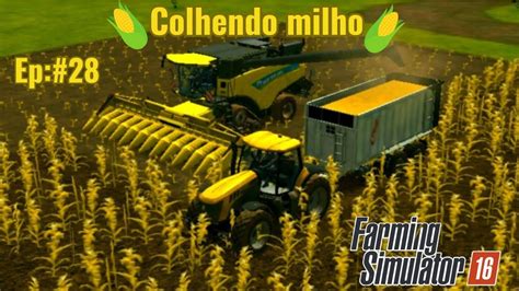 Colhendo milho a nova colhedeira Fazenda Médio Grande Porte ep