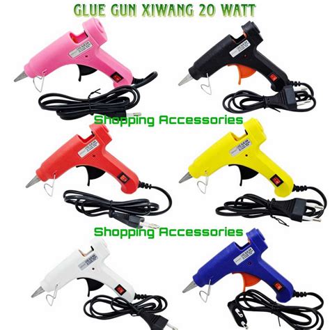 Jual Lem Tembak Hot Melt Glue Gun On Off 20watt Glue Gun Mini Isi Refil 1 Pcs Shopee