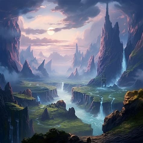 Draw fantasy landscape art, environment illustration by Amandamercer1 ...