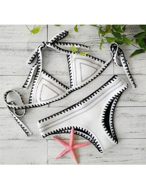 Swimwear Woman New Neoprene Bikinis Women Sexy Push Up Swimsuit Bath Suit Push Up Bikini