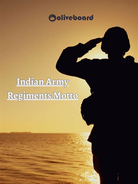 Indian Army Regiments Motto Oliveboard