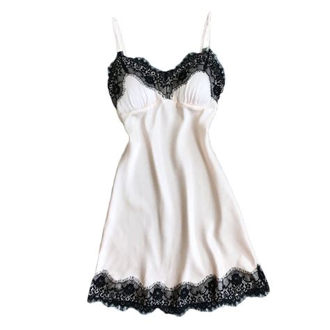 Women Sexy Lace Lingerie Nightwear Underwear Robe Sleepwear Dress Sleeping Shirt Women Cotton X