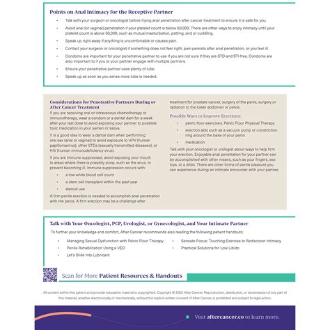 Practical Considerations For Anal Intimacy During And After Cancer Treatment After Cancer