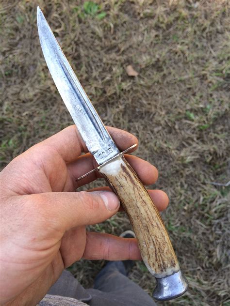 Antler Handle Bowie Knife