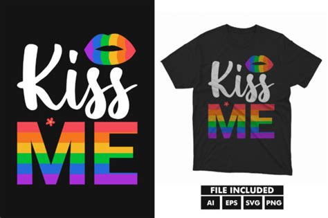 Pride Lgbt Gay Rainbow T Shirt Svg File Graphic By Tentshirtstore Creative Fabrica