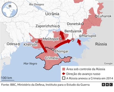 Guerra Na Ucr Nia O Ataque Da R Ssia Em Mapas Bbc News Brasil