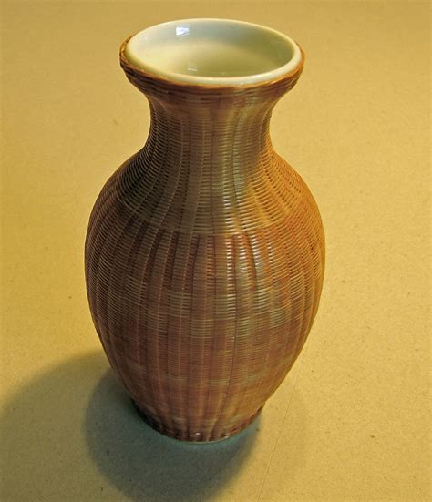 Woven Bamboo Over Porcelain Vase Collectors Weekly