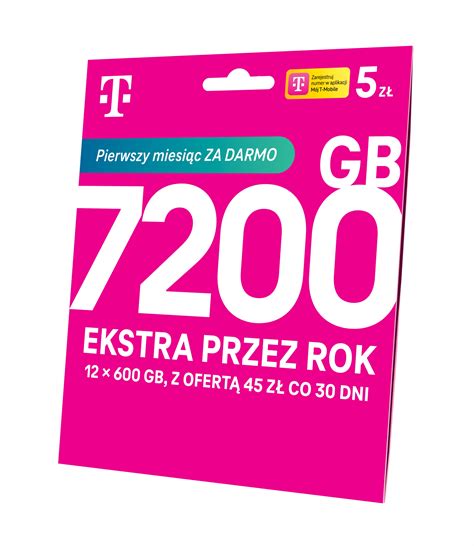 Starter T Mobile 5 Zestaw Starterów T MOBILE na kartę zestaw 5 x 5zł