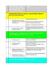 Osce Final Docx Performance Criteria Notes Numbers Indicate Nmba