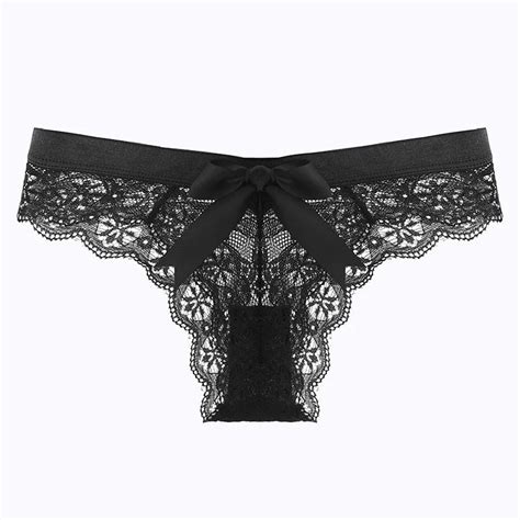 Sexy T Back Thong Kawaii Women Lingerie G String Lace Underwear Femal Sheer Panties Japan Style