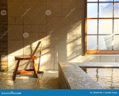 Indoor Onsen Japanese Style Hot Spring Stock Photo Image Of Beautiful Sunshine
