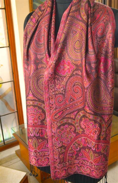 Silk Pashmina Cashmere Paisley Jamavar Scarves Gifts Shawl Stole Wrap