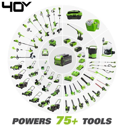 Купить аккумулятор Greenworks G40B8 40V 8 Ач — для садовой техники ...