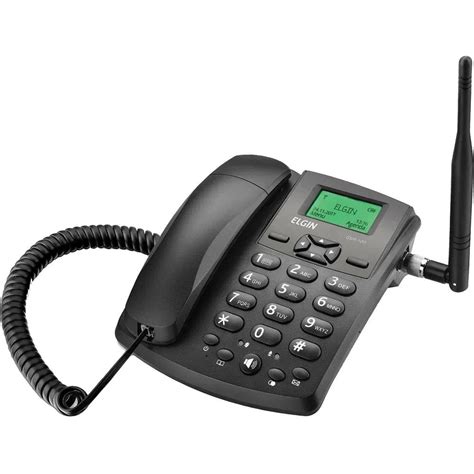 Telefone Celular De Mesa ID Viva Voz Elgin GSM100 Preto Submarino