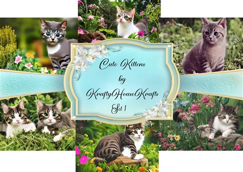 Cute Kittens Set 1 Graphic by Tina Bing · Creative Fabrica