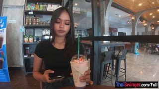 Starbucks Coffee Date With Gorgeous Big Ass Asian Teen Girlfriend Sex