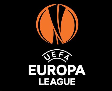 Europa League Logo Symbol White And Orange Design football Vector ...