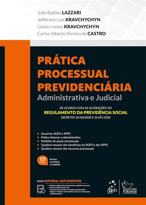 Prática Processual Previdenciária Administrativa E Judicial Amazon