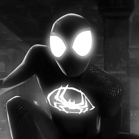 Spiderman Miles Morales Dark Miles Morales Spiderman Black And White