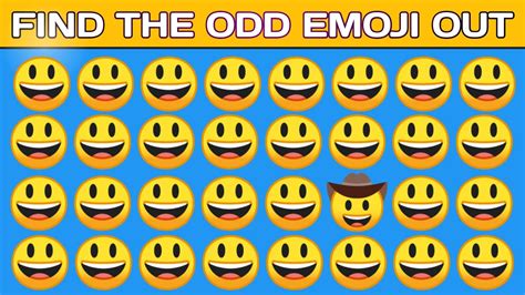 Find The Odd Emoji Out Guess The Odd Emoji Odd Emoji Out