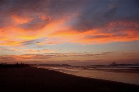 Sunset Ohope Beach New Zealand Sunset New Zealand Beach