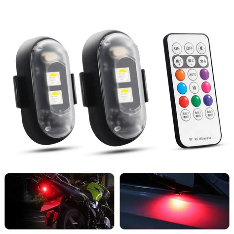 Universal Led Aircraft Strobe Lights Motorcycle Anti Collision Warning