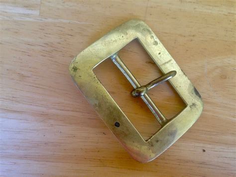 Big Brass Horse Harness Buckle Handmade Tack Hardware From A Etsy