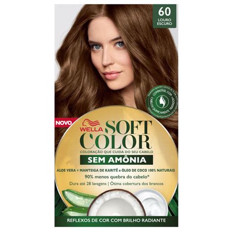 Wella Soft Color Sem Amonia - Coloração Soft Color 60 Louro Escuro Sem Amônia Wella