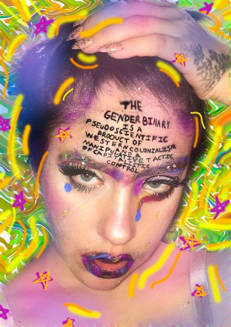binary pride art print  gender binary   pseudoscientific