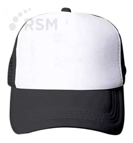 Gorra Trucker Negra Para Sublimar Cotillon Visera X U En Venta En