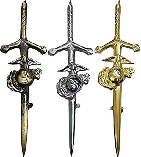 Us Corps Kilt Pin With Chrome Antique Or Gold Finish Review