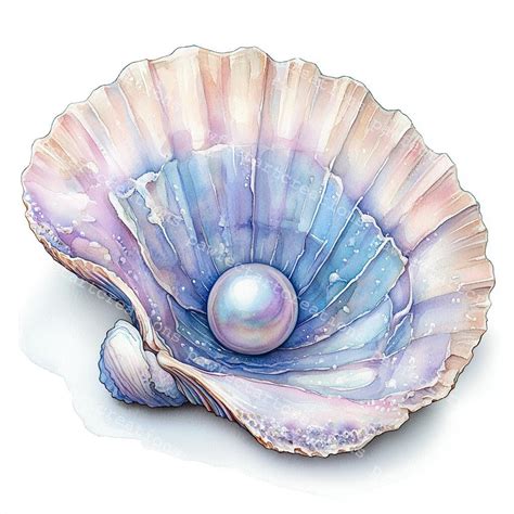 10 Clam Shell With Pearl Clipart Sea Shell With Pearl Clipart