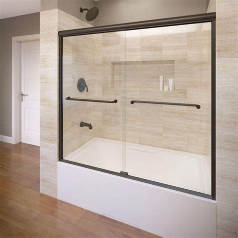 Basco Infinity 58 1 2 In X 57 In Aquaglidexp Clear Semi Framed