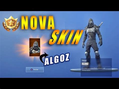 LIBEREI A NOVA SKIN SECRETA ALGOZ Fortnite Battle Royale YouTube