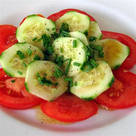 Recette Salade De Concombres Et Tomates