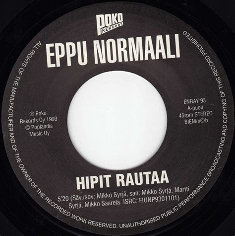 Eppu Normaali Hipit Rautaa Releases Discogs