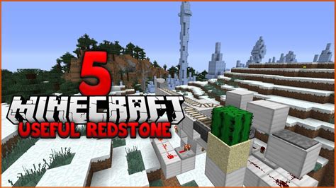 TOP 5 USEFUL SIMPLE REDSTONE BUILDS Easy Redstone Creations