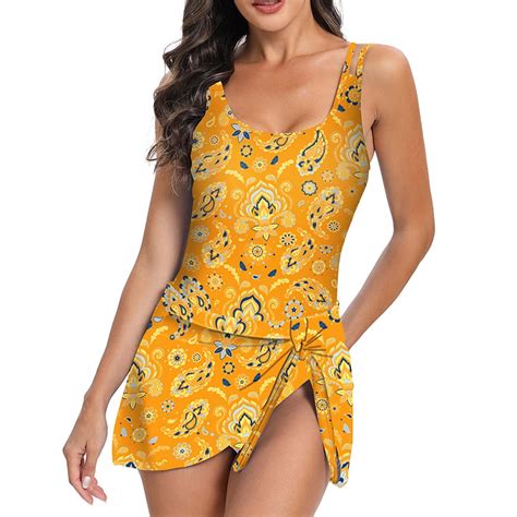 Snowsong Plus Size Swimsuit For Women Hot Women S Conservative Built In Bra No Steel High